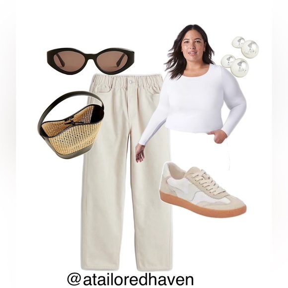 H&M high waist twill pants - Picture 2 of 6